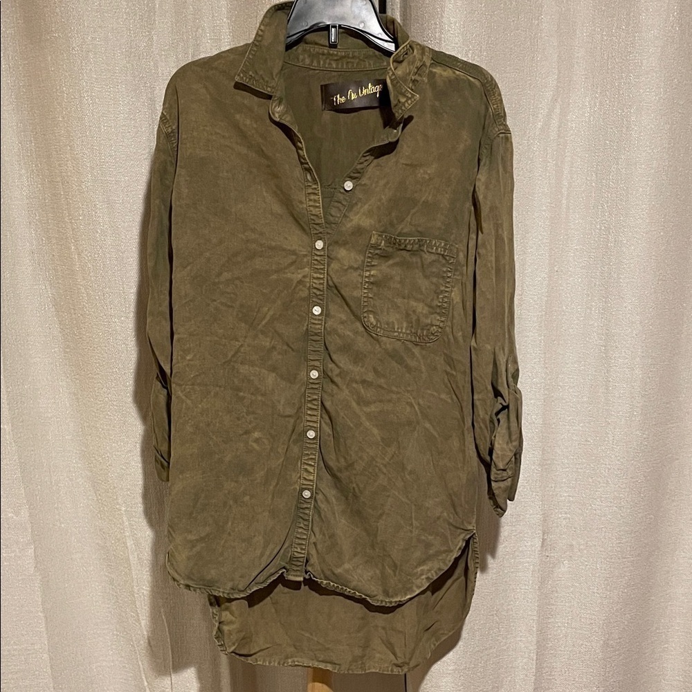 Women's Olive Blouse